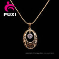 Agate Cubic Zirconia Fashion Pendant Jewelry Necklace